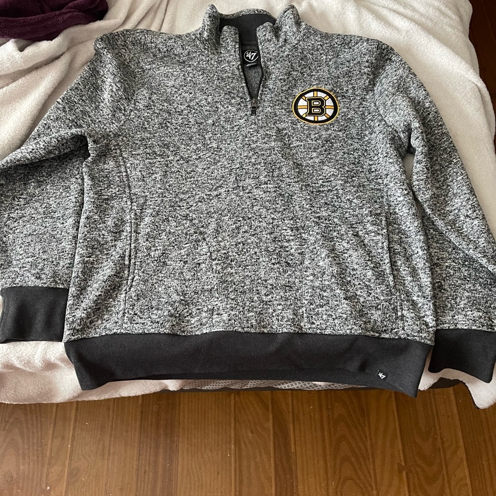 BRUINS 1/4 ZIP PULLOVER